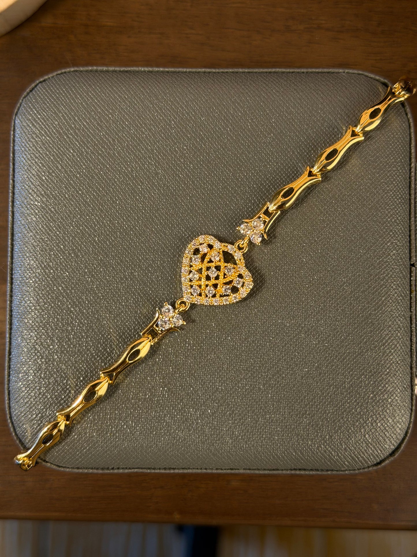JUEGO ORO LAMINADO CORAZON