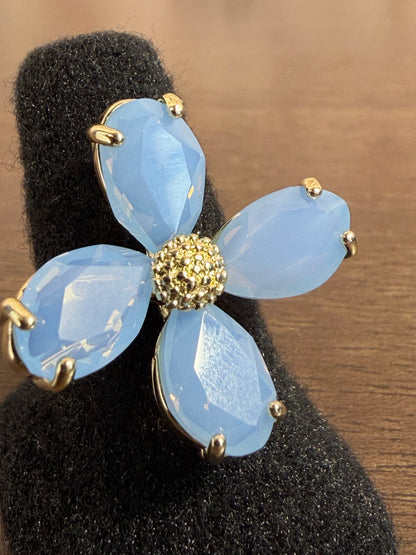 ANILLO FLOR AZUL