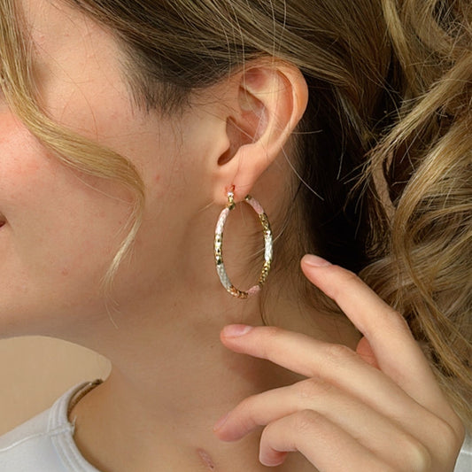 Arracada grande 18 k