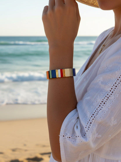 PULSERA ESMALTADA ELÁSTICA