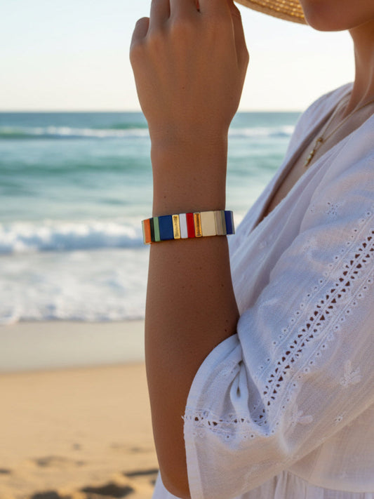 PULSERA ESMALTADA ELÁSTICA