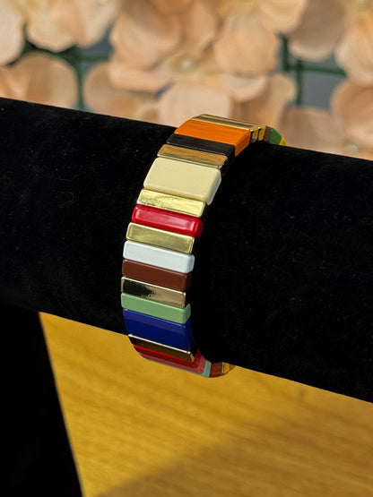PULSERA ESMALTADA ELÁSTICA