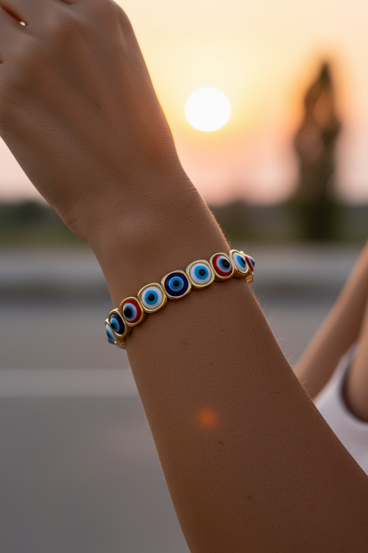 PULSERA OJO TURCO VARIOS COLORES